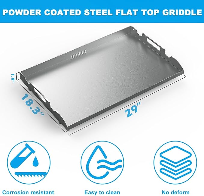 Flat Top Griddle for Blackstone 28 Inch Grill Powder Coated Steel Griddle - Image 2