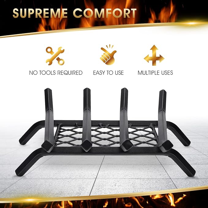 G GOOD GAIN Fireplace Grate - Image 6