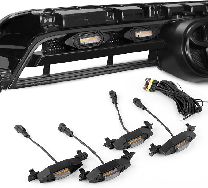 Upgraded 4 PCS Led Grill Lights Compatible - Image 2