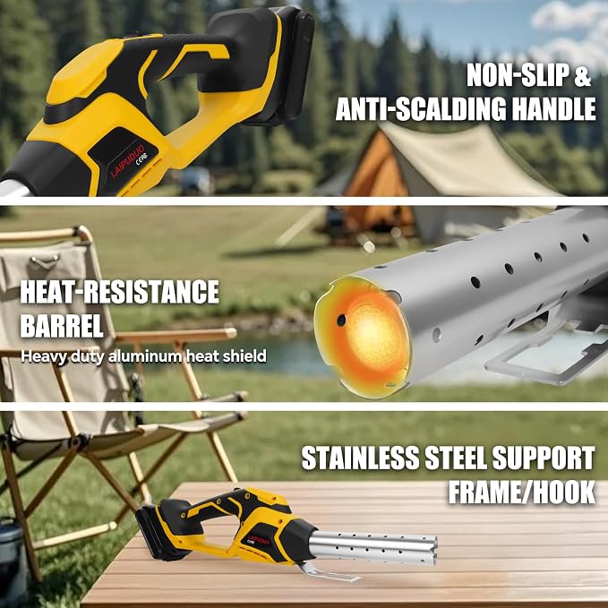 Cordless Electric Fire Starter for Dewalt 20V Battery, Charcoal Starter and - Image 3