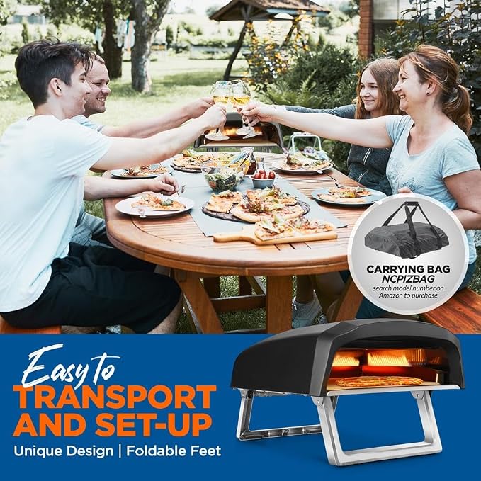 NutriChef Portable Outdoor Gas Pizza Oven - Image 8
