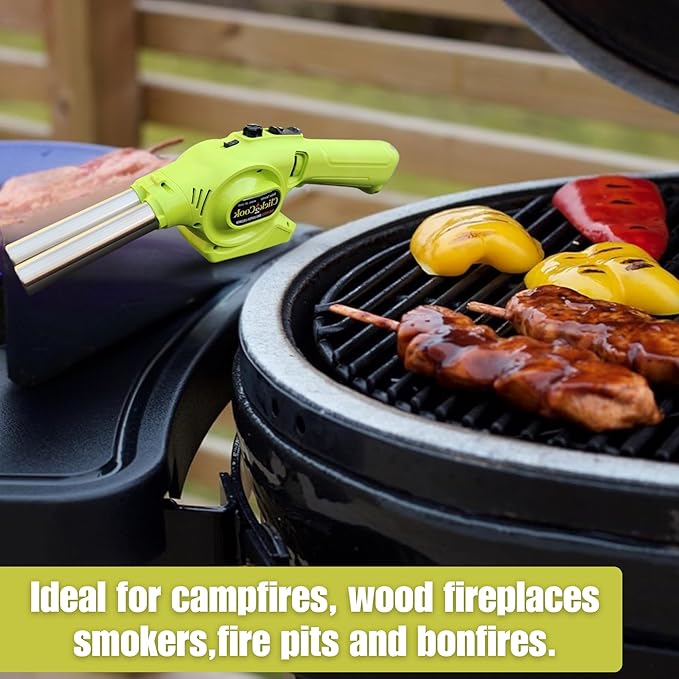 Click2Cook 2-in-1 Dual Nozzle BBQ Lighter & Blower – Refillable Butane Jet - Image 5