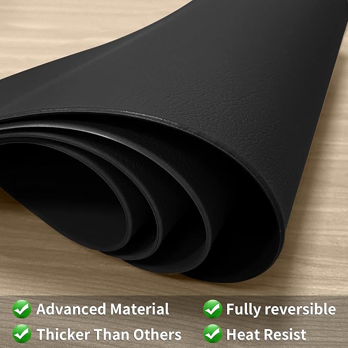 Herda Dining Leather Placemats Set of 4 Wipeable Washable Place Mats - Image 6