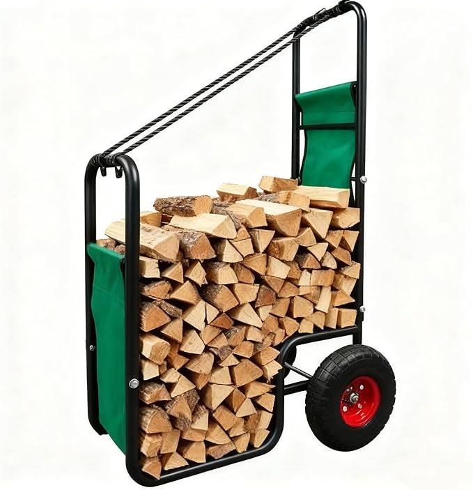 Kapler Firewood Cart with Wheels - Image 9