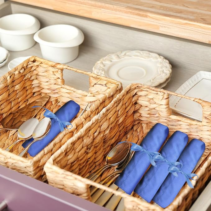 ikaufen 8Pcs Silver Storage Bags Anti Tarnish Flannel Silver Protector Bags - Image 5