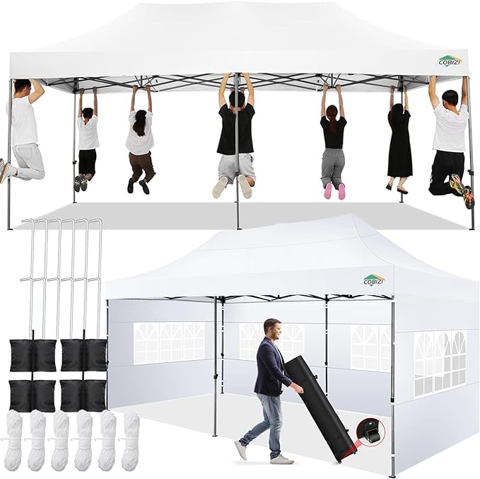 COBIZI 10x20 Pop up Canopy Tent by COBIZI