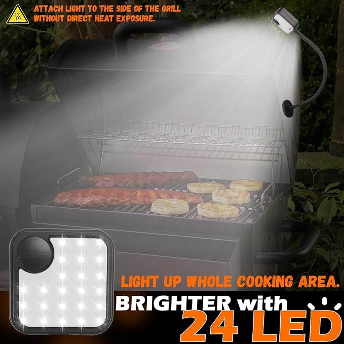 Rechargeable Grill Lights, Wider Illumination Magnetic BBQ Lights, Super Bright - Image 2
