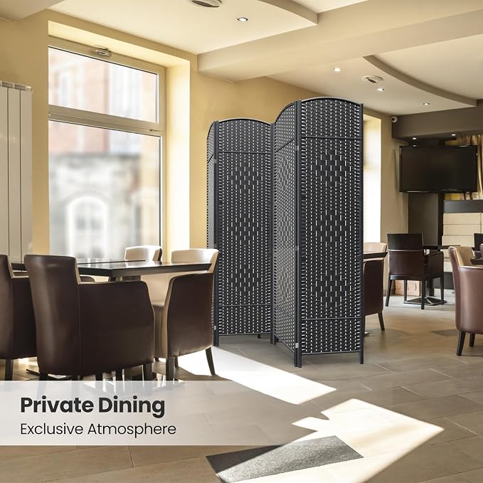 4 Panel Room Divider, 6Ft Folding Privacy Screen, Tall - Image 6