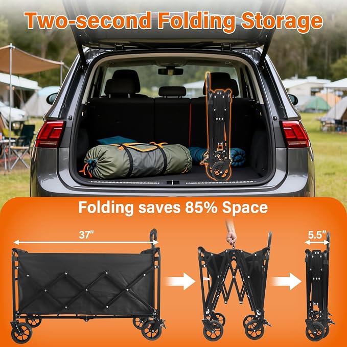 Wagons Carts Foldable — Heavy Duty Collapsible Wagon - Image 3