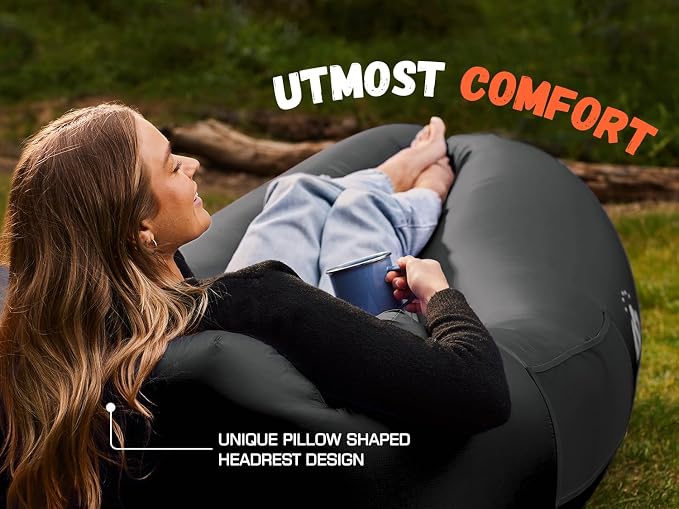 WEKAPO Inflatable Sun Lounger, Air Sofa, Waterproof and Leak-Proof, Picnics and - Image 6