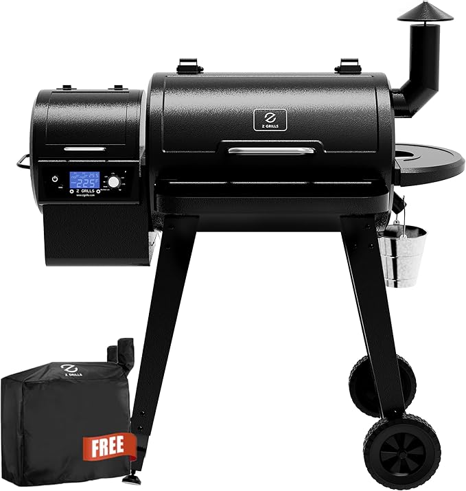 Z GRILLS Wood Pellet Grill & Smoker, PID V2.1 Controller, Meat Probe, 8 in 1 by ZGRILLS