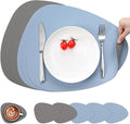 Myir JUN Placemats, Dual-Sided Placemats Waterproof Faux Leather Placemats Set by MyirJUN