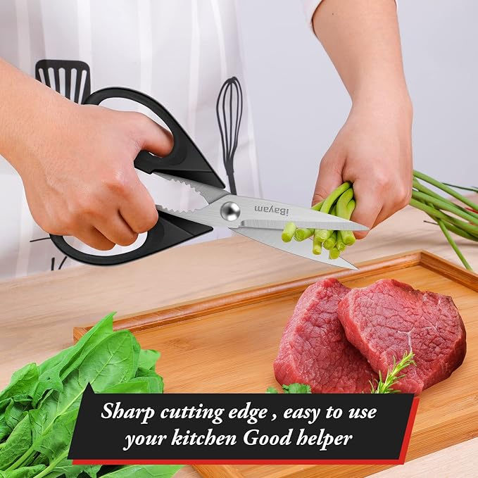 Kitchen Christmas Gifts Set, iBayam All Purpose Kitchen Scissors - Image 6