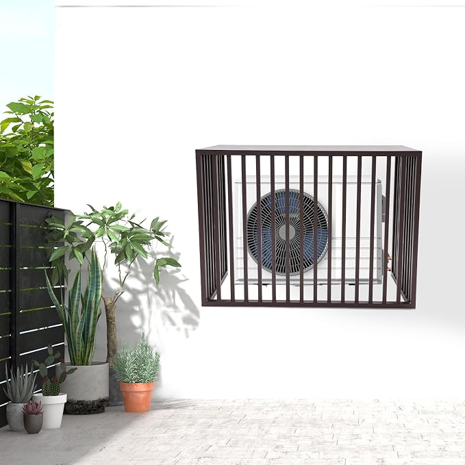 Air Conditioner Fence with Top Cover, 4 Panels 43.3 "L x 23.6 "W x 31.5 "H - Image 3