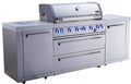 Mont Alpi MAi805 6-Burner 115000 BTU 44-inch Original Series Stainless Steel by MontAlpi