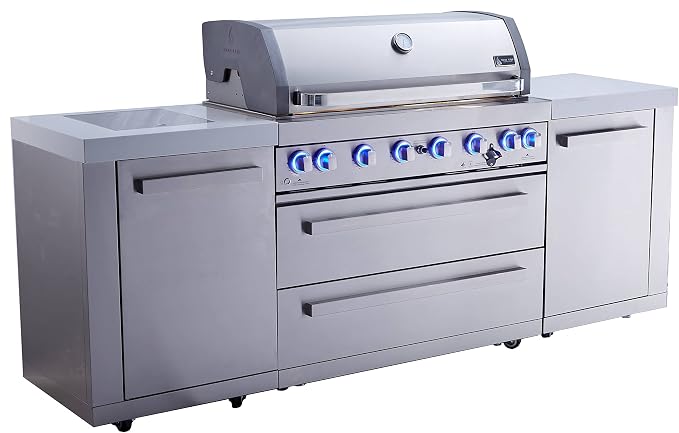 Mont Alpi MAi805 6-Burner 115000 BTU 44-inch Original Series Stainless Steel by MontAlpi