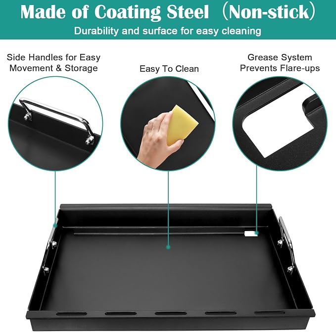 Griddle Inserts for Chargriller, Flat Top Griddle for Char-Griller 5050 - Image 3