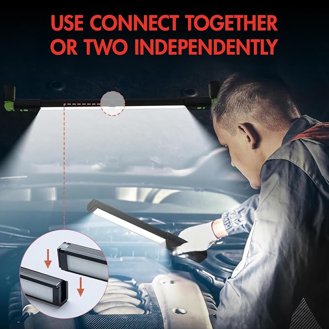 Wagan EL4346 Detachable LED 1200 LM Rechargeable Work Light Portable Mechanic - Image 7