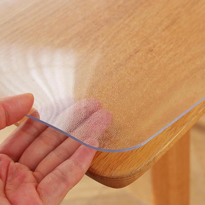 Frosted Clear Table Protector 30 x 48 Inch, 1.5mm Thick Plastic Table Cover - Image 8