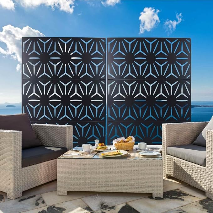 Outdoor Privacy Screen, Steel Privacy Divider - Image 3
