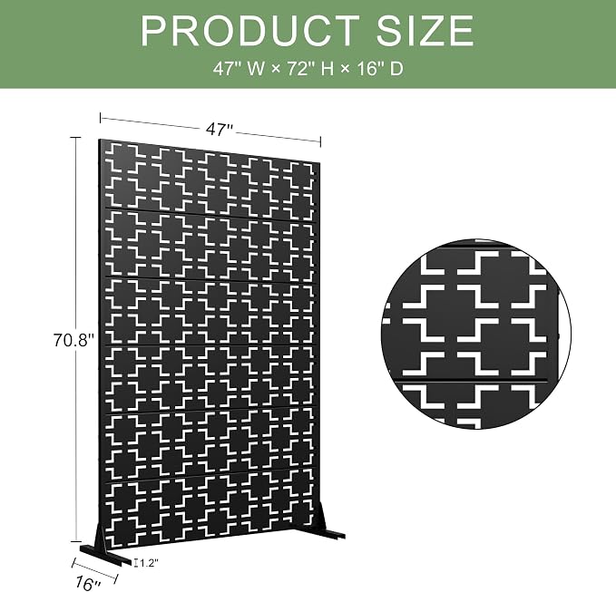 Casaphoria Metal Privacy Screen Outdoor - Image 9