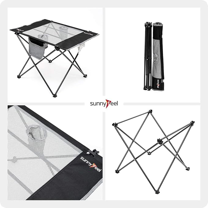 SUNNYFEEL Outdoor Folding Table | Lightweight Mesh Compact Camping Table - Image 7