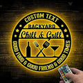 Backyard Bar & Grill LED Sign by V-Decorparks