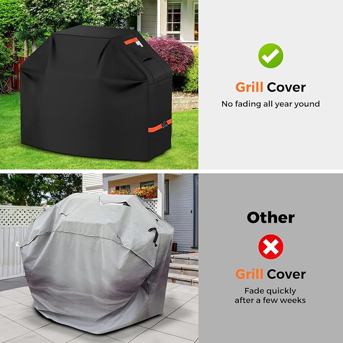 Grill Cover 600D Heavy Duty, Universal Fit Waterproof BBQ Grill Protector - Image 7