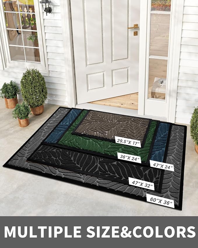 Yimobra 36x24 Large Door Mat Outdoor Indoor, All-Season Waterproof Door Mat - Image 2