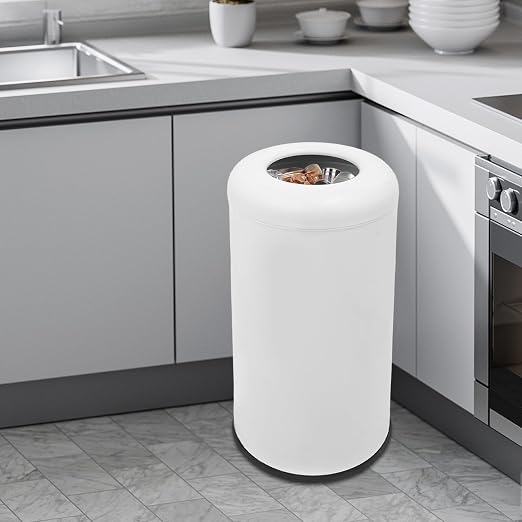 15.5 Gallon Commercial Trash Can, Round Open Top Waste Bin - Image 3