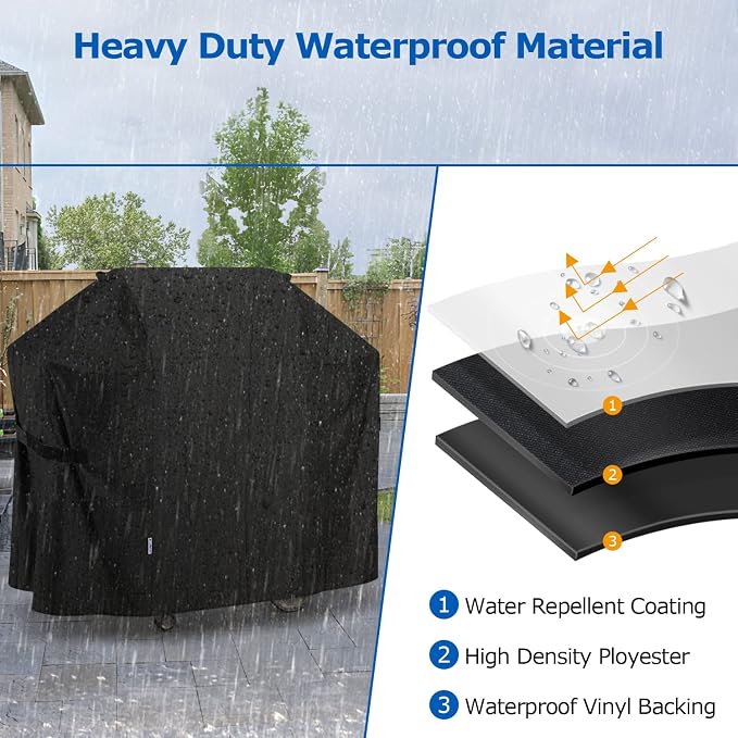 SunPatio 58 Inch Outdoor Grill Cover, Compatible - Image 5