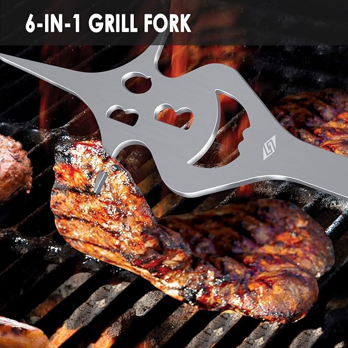 BBQ Tools Grill Set, Extra Long BBQ Accessories, Grill Accessories - Image 4