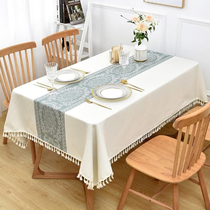 Heavy Duty Cotton Linen Table Cloth - Image 2