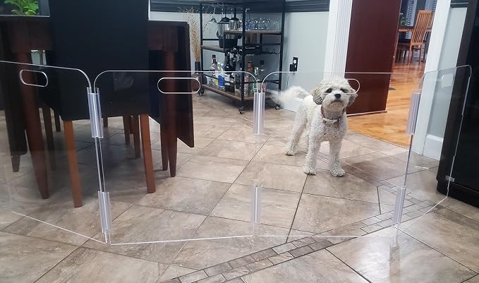 Pet Barrier | Free-Standing Pet Gate | Foldable | Protect Your Indoor Living - Image 2