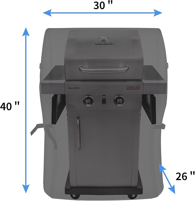 NEXCOVER Grill Cover, 30 Inch Waterproof BBQ Cover, 600D Heavy Duty Gas Grill - Image 2