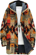 Men's Hooded Sweater Coat Knit Fleece Lined Long Cardigan Jacket by Unknown