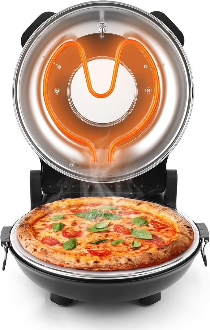 KLAIF 12" Electric Countertop Pizza Oven Indoor - Image 7