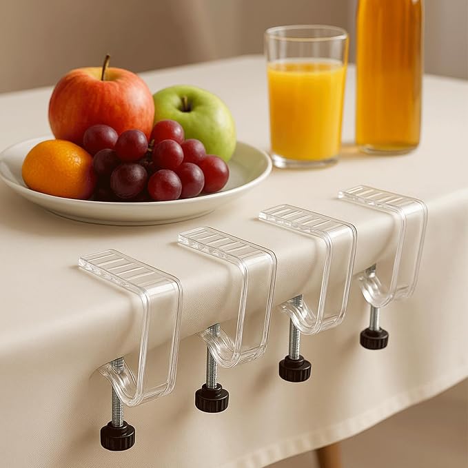 12 Pieces Adjustable Tablecloth Clips, Suitable - Image 7