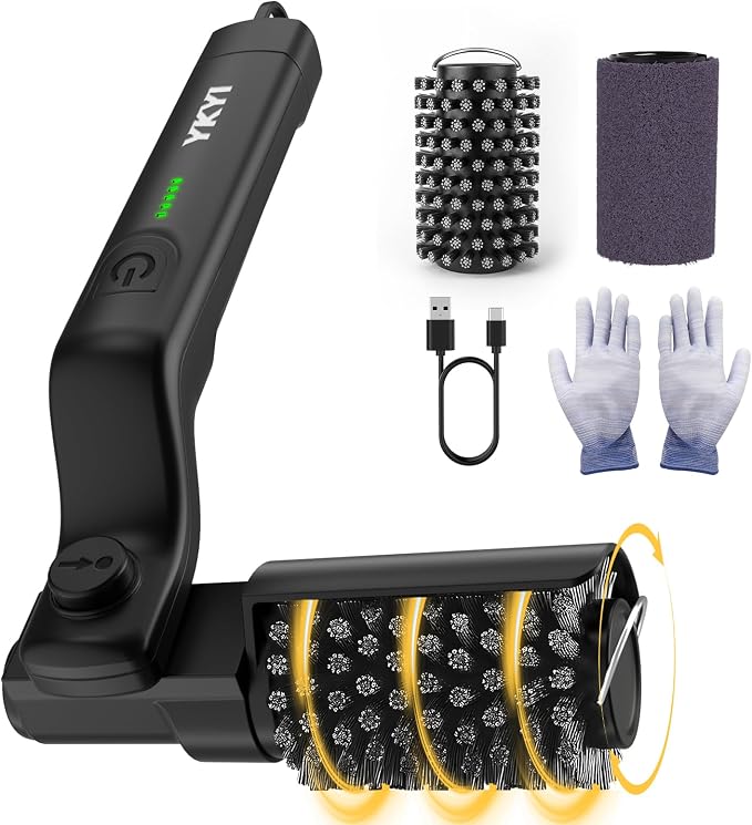 Electric Rotary Grill Brush for Outdoor Grill, 3-Speed Power Control, 304 by YKYI