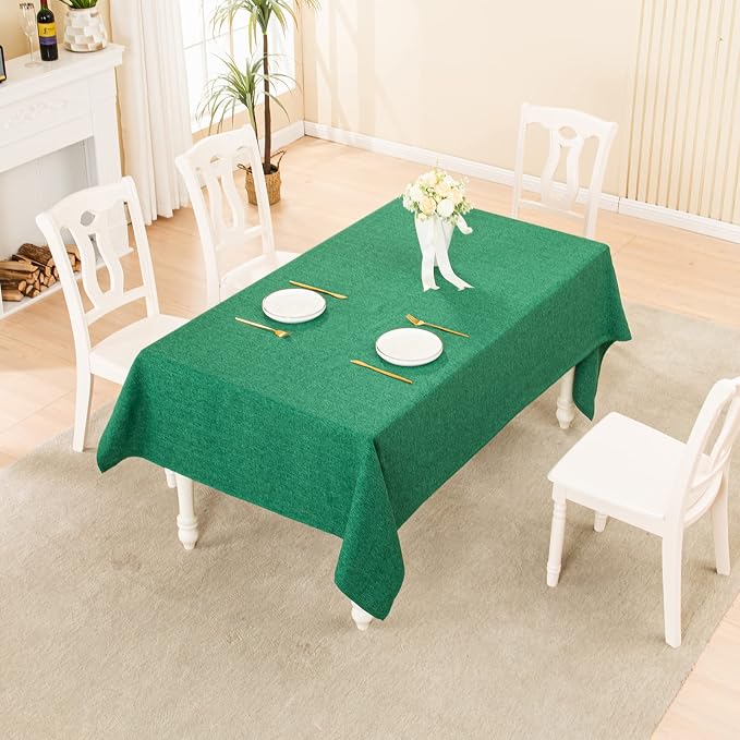 BALCONY & FALCON Rectangle Tablecloth 95" x 55" Washable Wrinkle Resistant and - Image 5