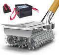 HOUSE AGAIN Grill Brush Bristle Free + Collapsible Water Bucket, Safe BBQ by HOUSEAGAIN