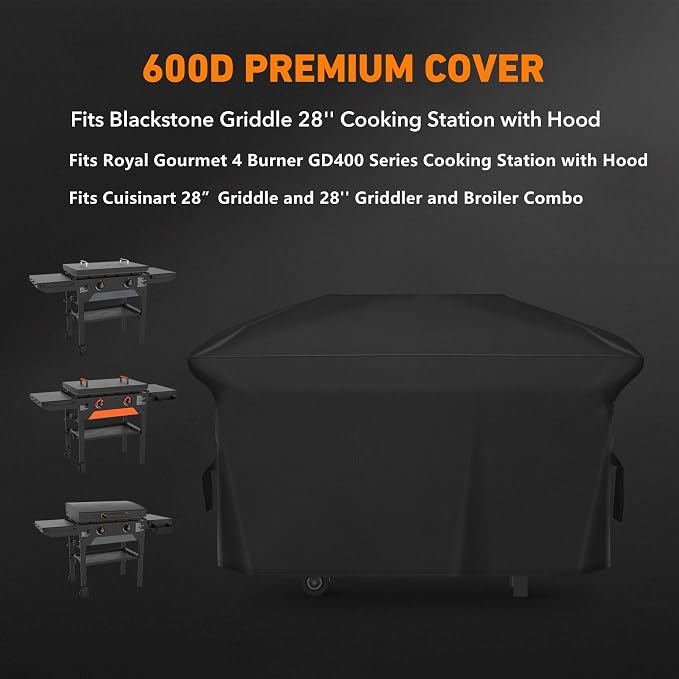 ZBXFCSH Heavy Duty 600D Griddle Cover Compatible - Image 3