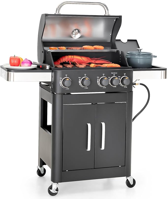 Captiva Designs 4-Burner Propane Gas BBQ Grill by CaptivaDesigns