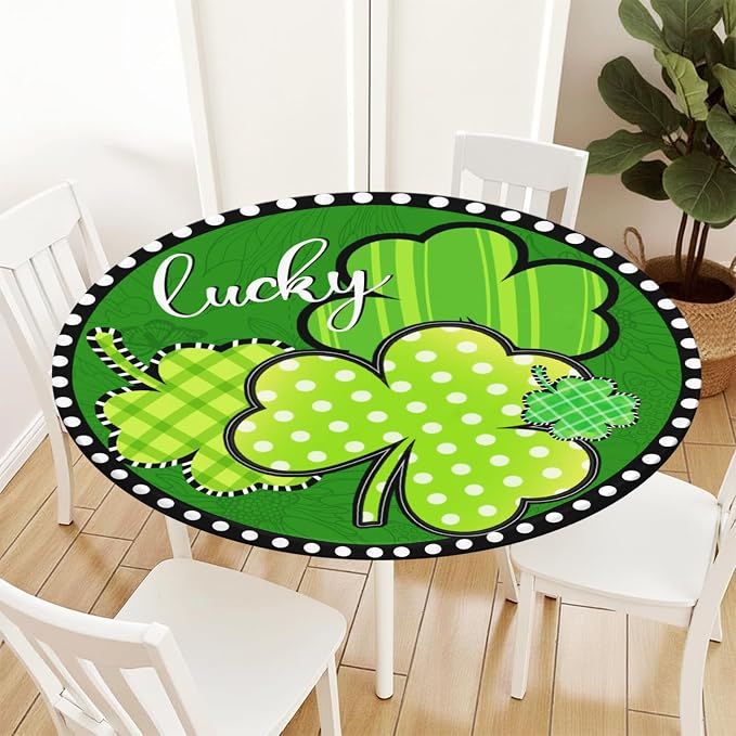St Patricks Day Round Fitted Tablecloth - Image 3