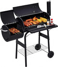 Garvee Charcoal Grills with Offset Smoker, Outdoor BBQ Grill with Handle and by Garvee