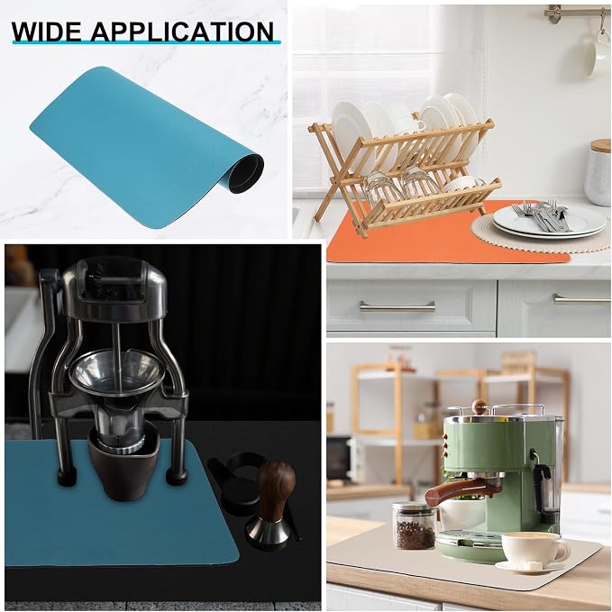 uxcell Silicone Mats for Kitchen Counter, 23.6" x 15.7" Non-Slip Countertop - Image 5