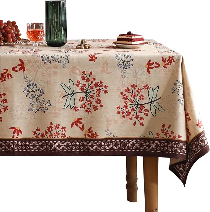 patdrea Designer French Linen Extra Long Tablecloth by Welcometopatdrea