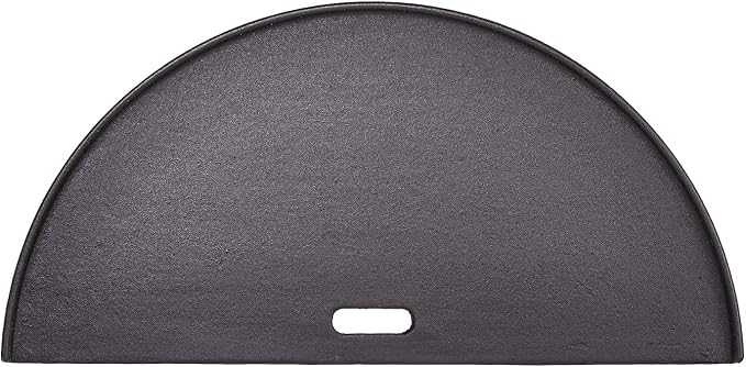 Kamado Joe Half-Moon Cast Iron Reversible Flat-Top Griddle by KamadoJoe