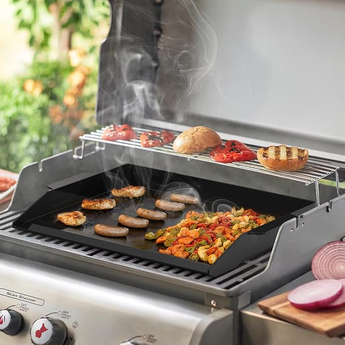 Onlyfire Universal Enamelled Cast Iron Cooking Griddle, Nonstick Coating - Image 5