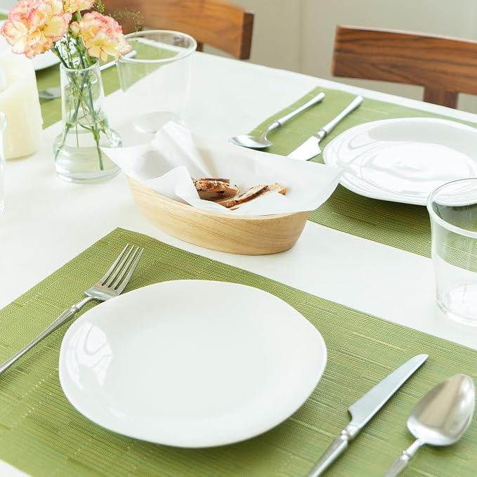 Placemats Set of 8 Vinyl/Plastic Woven Place Mats - Image 7